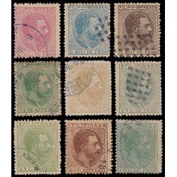 Filipinas Philippines 67/75 1886-89 Alfonso XII Usados
