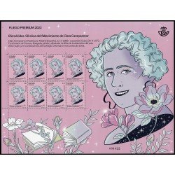 España Pliego Premium 120 2022 Efemérides. 50 años fallecimiento de Clara Campoamor MNH