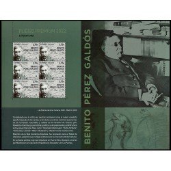 España Pliego Premium 123 2022 Literatura. Benito Pérez Galdós MNH España Pliego Premium 123 2022 Literatura. Benito Pérez Galdós MNH