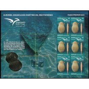España Pliego Premium 125 2022 Euromed. Arqueología Marítima del Mediterráneo MNH