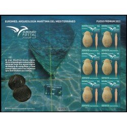 España Pliego Premium 125 2022 Euromed. Arqueología Marítima del Mediterráneo MNH España Pliego Premium 125 2022 Euromed. Arqueología Marítima del Mediterráneo MNH