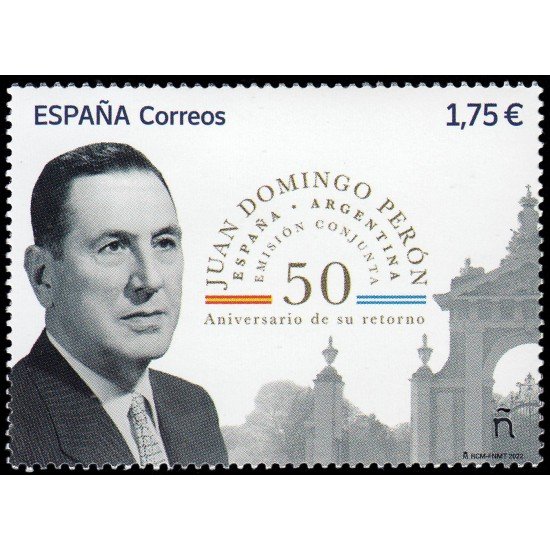 España Spain 5599 2022 50 Aniversario retorno a Argentina Juan Domingo Perón MNH España Spain 5599 2022 50 Aniversario retorno a Argentina Juan Domingo Perón MNH