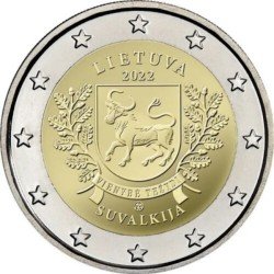 Lituania 2022 2 € euros conmemorativos Suvalkija Lituania 2022 2 € euros conmemorativos Suvalkija