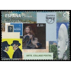España Spain 5611 2022 América UPAEP. Arte. Collage postal MNH. Tarifa C España Spain 5611 2022 América UPAEP. Arte. Collage postal MNH. Tarifa C
