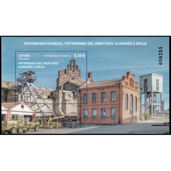 España Spain 5613 2022 Patrimonio Mundial. Patrimonio del Mercurio. Almadén e Idrija. MNH
