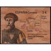 España Spain 5617 2022 Descubridores de Oceanía. Álvaro de Saavedra Autoadhesivo