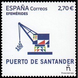 España Spain 5618 2022 150 Aniversario Puerto de Santander MNH España Spain 5618 2022 150 Aniversario Puerto de Santander MNH