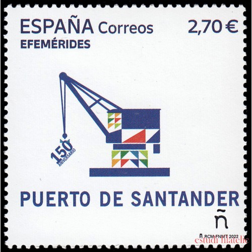 España Spain 5618 2022 150 Aniversario Puerto de Santander MNH