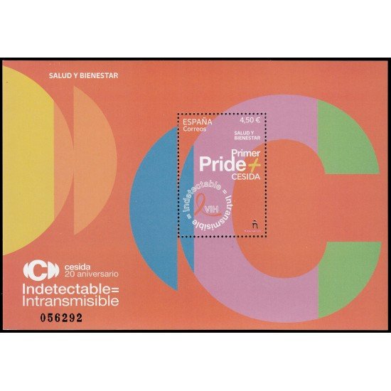 España Spain 5625 2022 Salud y Bienestar. VIH Indetectable. Intransmisible MNH