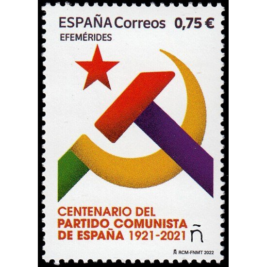 España Spain 5626 2022 Centenario del Partido Comunista de España MNH España Spain 5626 2022 Centenario del Partido Comunista de España MNH