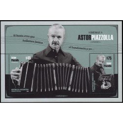 Argentina HB 161 2018 Homenajo a Astor Piazzolla MNH