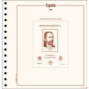 Hojas sellos España Cultural Filober Homenaje filatélico 2020 montadas