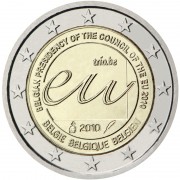 Bélgica 2010 2 € euros conmemorativos Presidencia belga del Consejo de la Unión Europea 