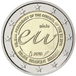 Bélgica 2010 2 € euros conmemorativos Presidencia belga del Consejo de la Unión Europea Bélgica 2010 2 € euros conmemorativos Presidencia belga del Consejo de la Unión Europea
