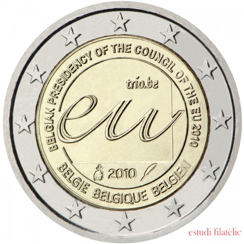 Bélgica 2010 2 € euros conmemorativos Presidencia belga del Consejo de la Unión Europea 