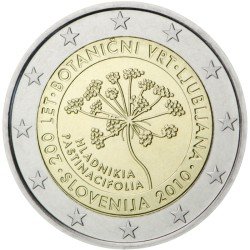Eslovenia 2010 2 € euros conmemorativos Bicentenario del jardín botánico de Liubliana Eslovenia 2010 2 € euros conmemorativos Bicentenario del jardín botánico de Liubliana