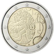 Finlandia 2010 2 € euros conmemorativos 1860 Derecho Emisión Moneda