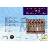 España Spain 2010 Cartera Oficial Moneda  2€ Patrimonio Mezquita de Córdoba + Hojita Bloque  FNMT