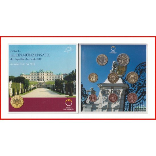 Austria 2010 Cartera Oficial Monedas € euros Austria 2010 Cartera Oficial Monedas € euros