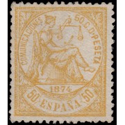 España Spain 149 1874  Alegoría de la Justicia Sin goma