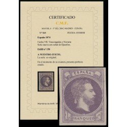 España Spain 158 1874 Carlos VII MH España Spain 158 1874 Carlos VII MH