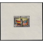 España Spain 764ns 1937 Hojita Constitución sin dentar