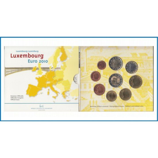 Luxemburgo 2010 Euro Set Cartera Oficial euro € Arquitectura Industrial Luxemburgo 2010 Euro Set Cartera Oficial euro € Arquitectura Industrial
