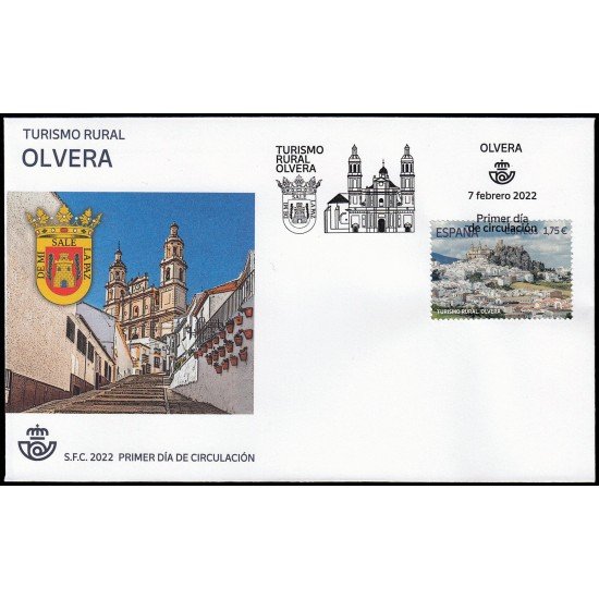 España Spain 5543 2022 Turismo Rural Olivera SPD Sobre Primer Día España Spain 5543 2022 Turismo Rural Olivera SPD Sobre Primer Día
