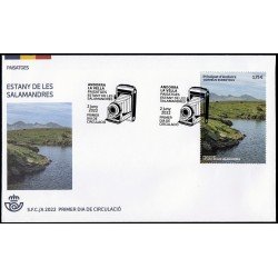 Andorra Española 528 2022 Paisatges Estany de les Salamandres SPD Sobre Primer D Andorra Española 528 2022 Paisatges Estany de les Salamandres SPD Sobre Primer D