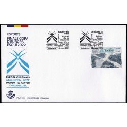 Andorra Española 524 2022 Esports Finals Copa Europa Esquí 2022 SPD Sobre Primer Día Andorra Española 524 2022 Esports Finals Copa Europa Esquí 2022 SPD Sobre Primer Día