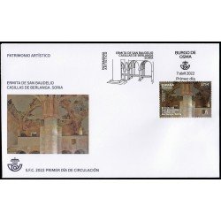 España Spain 5563 2022 Patrimonio Artístico Ermita de San Baudelio Casillas de Berlanga Soria SPD Sobre Primer Día España Spain 5563 2022 Patrimonio Artístico Ermita de San Baudelio Casillas de Berlanga Soria SPD Sobre Primer Día