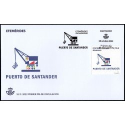 España Spain 5618 2022 150 Aniversario Puerto de Santander SPD Sobre Primer Día España Spain 5618 2022 150 Aniversario Puerto de Santander SPD Sobre Primer Día