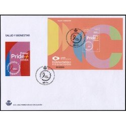 España Spain 5625 2022 Salud y Bienestar Primer Pride SPD Sobre Primer Día España Spain 5625 2022 Salud y Bienestar Primer Pride SPD Sobre Primer Día