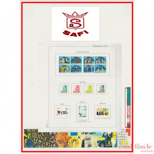 Safi Hojas España 2005 Ilustrado a color con protector Safi Hojas España 2005 Ilustrado a color con protector