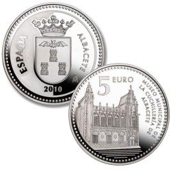 España Spain 2010 5 euros Capitales de provincia Albacete Plata Ag