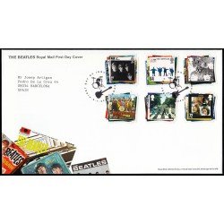 Gran Bretaña 2827/32 2007 SPD FDC Música Beatles Sobre primer día Gran Bretaña 2827/32 2007 SPD FDC Música Beatles Sobre primer día