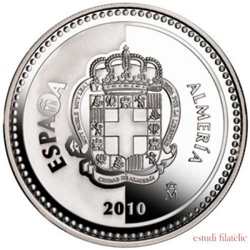 España Spain monedas Euros conmemorativos 2010 Capitales de provincia Almeria 5 euros Plata