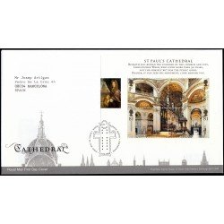 Gran Bretaña HB 56 2008 SPD FDC Catedral de San Pablo Londres Sobre primer día Gran Bretaña HB 56 2008 SPD FDC Catedral de San Pablo Londres Sobre primer día