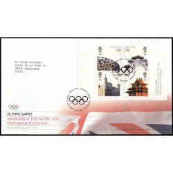 Gran Bretaña HB 57 2008 SPD FDC Juegos Olímpicos Londres 2008 Pekín 2012 Sobre primer día Gran Bretaña HB 57 2008 SPD FDC Juegos Olímpicos Londres 2008 Pekín 2012 Sobre primer día