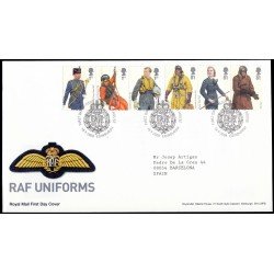 Gran Bretaña 3046/51 2008 SPD FDC Uniformes RAF Sobre primer día Gran Bretaña 3046/51 2008 SPD FDC Uniformes RAF Sobre primer día