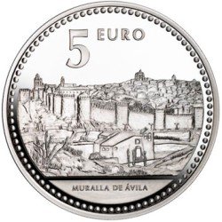 España Spain 2010 5 euros Capitales de provincia Avila Plata Ag España Spain 2010 5 euros Capitales de provincia Avila Plata Ag