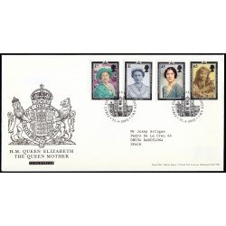 Gran Bretaña 2327A/D 2002 SPD FDC Homenaje a S.M. la Reina Madre Sobre primer día Gran Bretaña 2327A/D 2002 SPD FDC Homenaje a S.M. la Reina Madre Sobre primer día