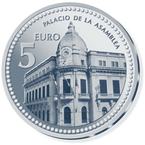 España Spain 2010 5 euros Capitales de provincia Ceuta Plata Ag