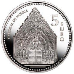 España Spain 2010 5 euros Capitales de provincia Huesca Plata Ag España Spain 2010 5 euros Capitales de provincia Huesca Plata Ag