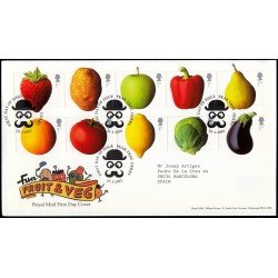 Gran Bretaña 2415/24 2003 SPD FDC Flora Frutas y Legumbres Sobre primer día Gran Bretaña 2415/24 2003 SPD FDC Flora Frutas y Legumbres Sobre primer día