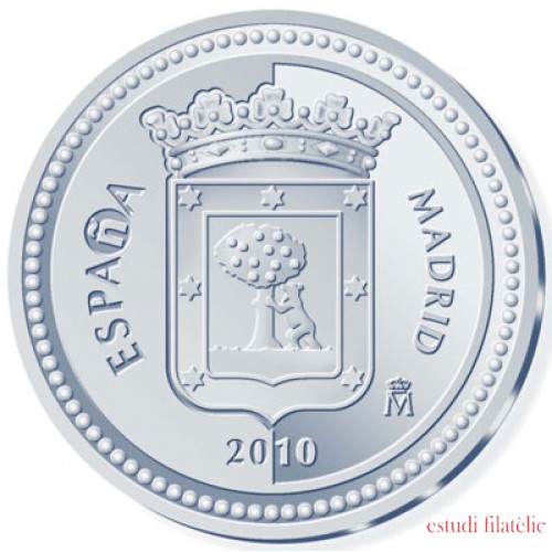 España Spain monedas Euros conmemorativos 2010 Capitales de provincia Madrid 5 euros Plata