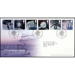 Gran Bretaña 2502/07 2003 SPD FDC Navidad Esculturas de Hielo Sobre primer día Gran Bretaña 2502/07 2003 SPD FDC Navidad Esculturas de Hielo Sobre primer día