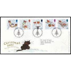 Gran Bretaña 2284/88 2001 SPD FDC Navidad Sobre primer día Gran Bretaña 2284/88 2001 SPD FDC Navidad Sobre primer día