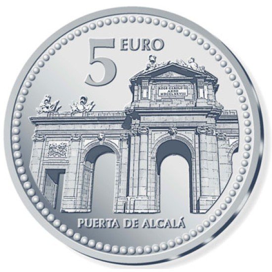 España Spain 2010 5 euros Capitales de provincia Madrid Plata Ag España Spain 2010 5 euros Capitales de provincia Madrid Plata Ag