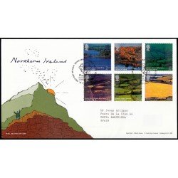 Gran Bretaña 2533/38 2004 SPD FDC Paisajes de Irlanda del Norte Sobre primer día Gran Bretaña 2533/38 2004 SPD FDC Paisajes de Irlanda del Norte Sobre primer día